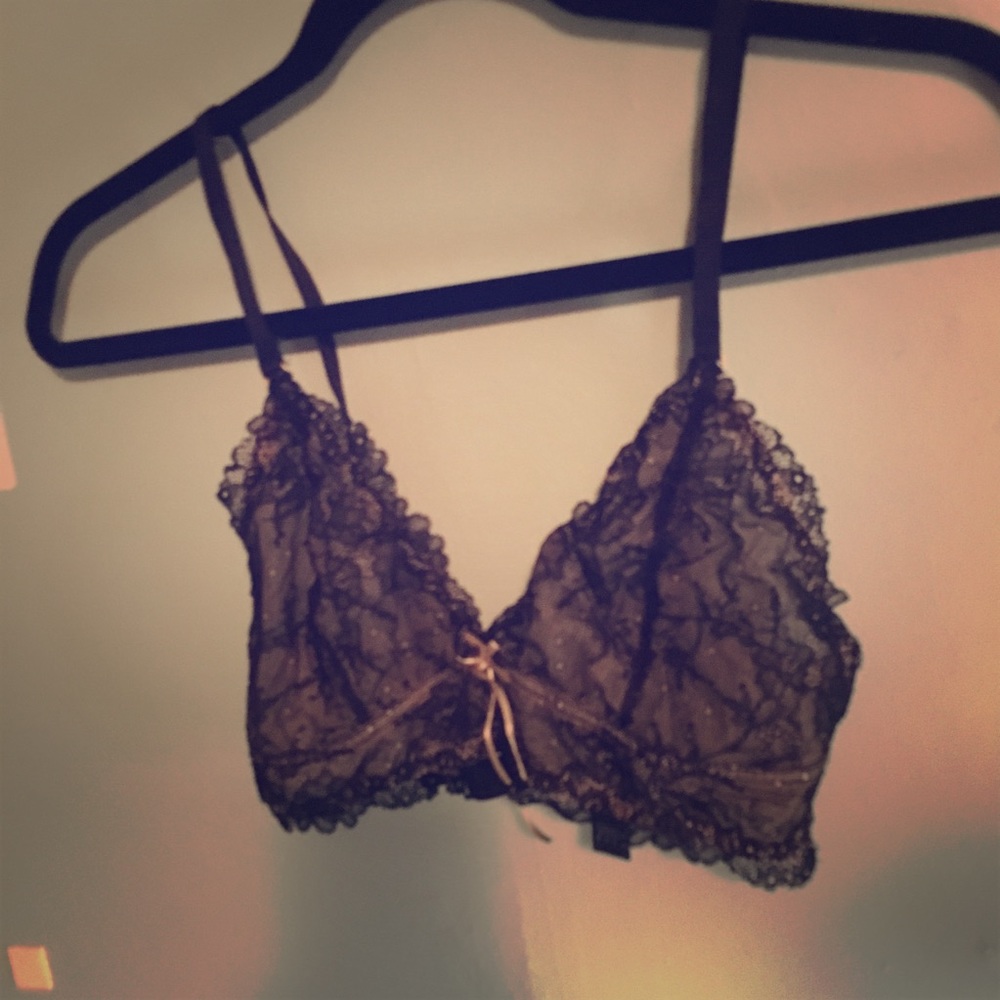 Heidi Klum sheer bralette
